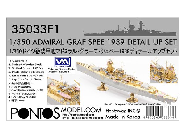 Admiral Graf Spee 1939 Detail Up Set