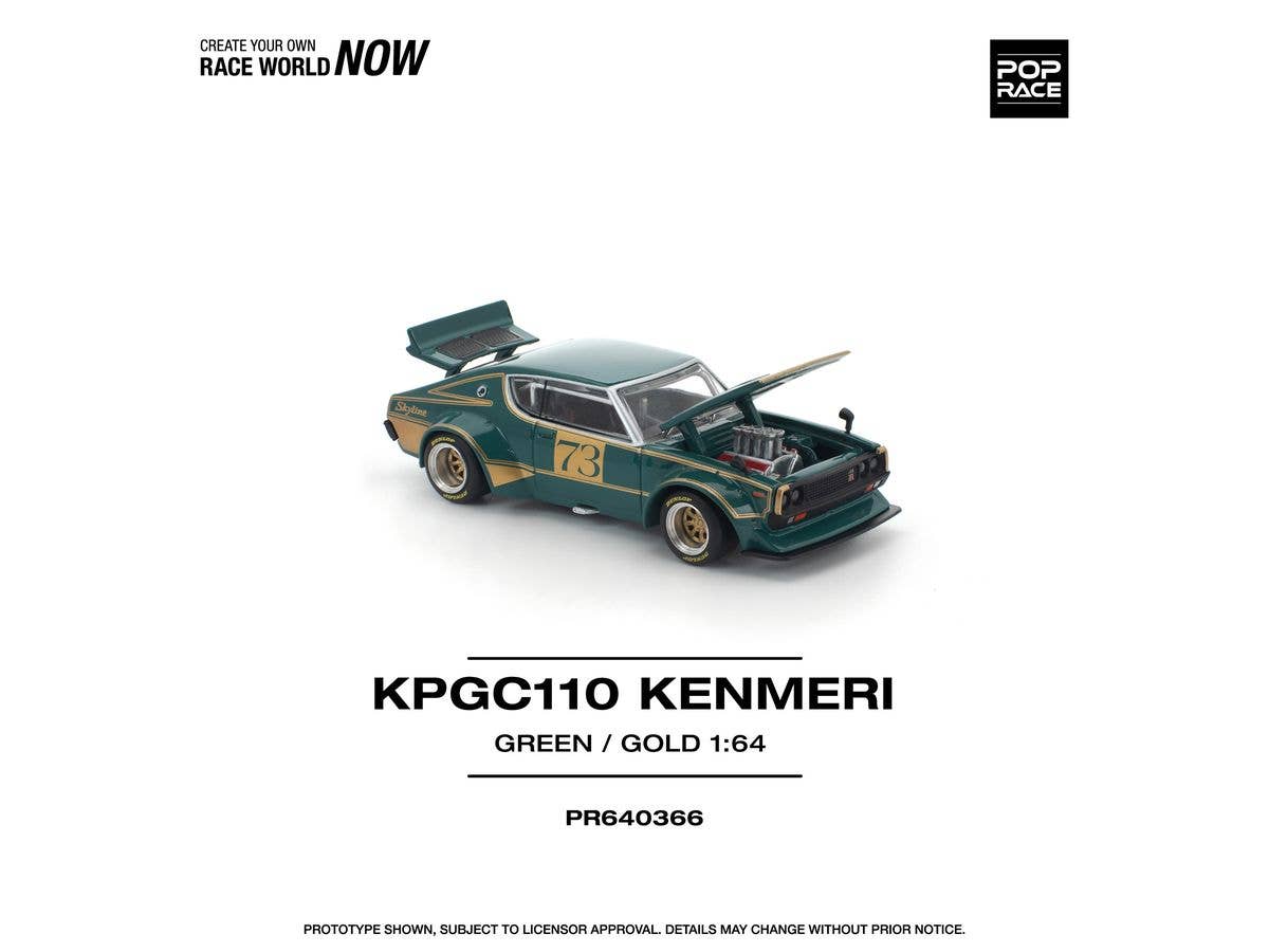 KPGC110 KENMERI RACING #73 GREEN / GOLD