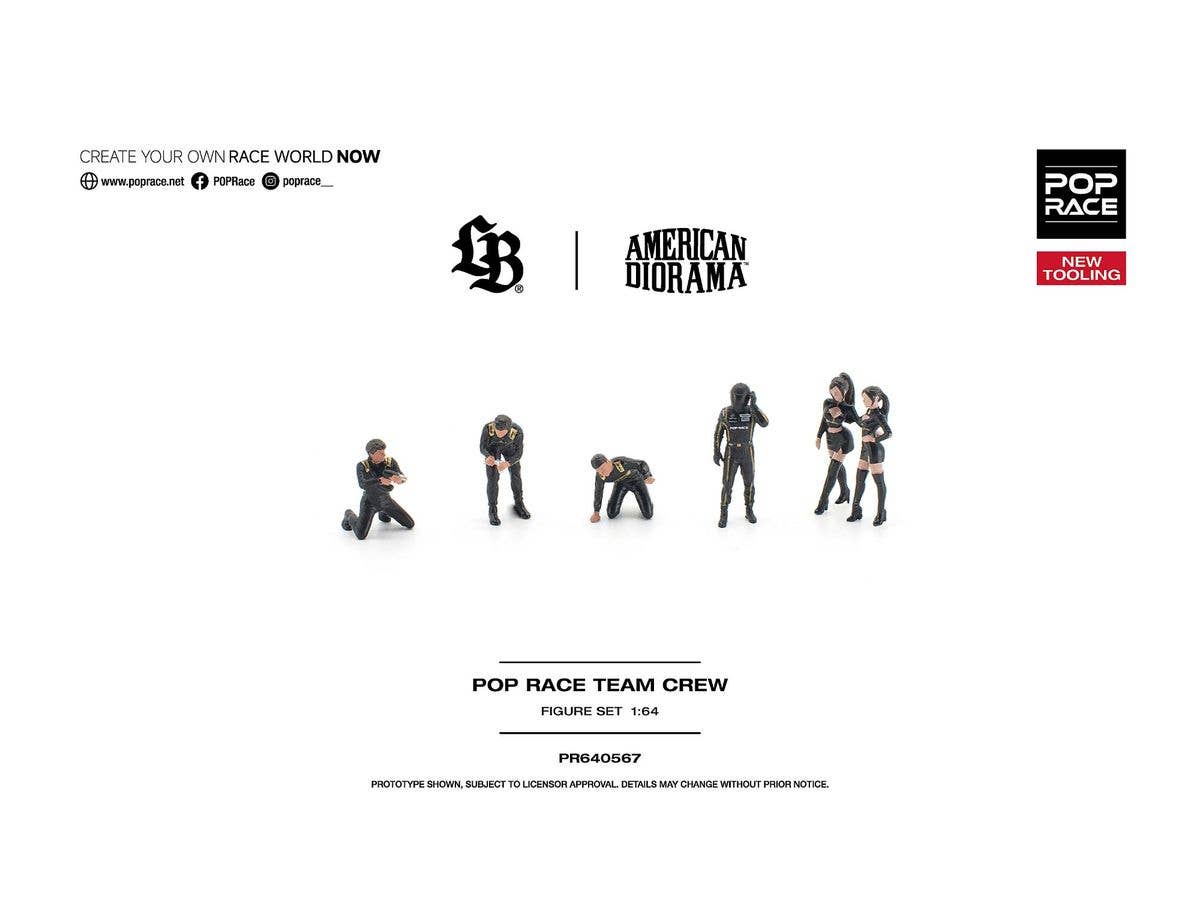 POP RACE TEAM CREW (6 Figures)