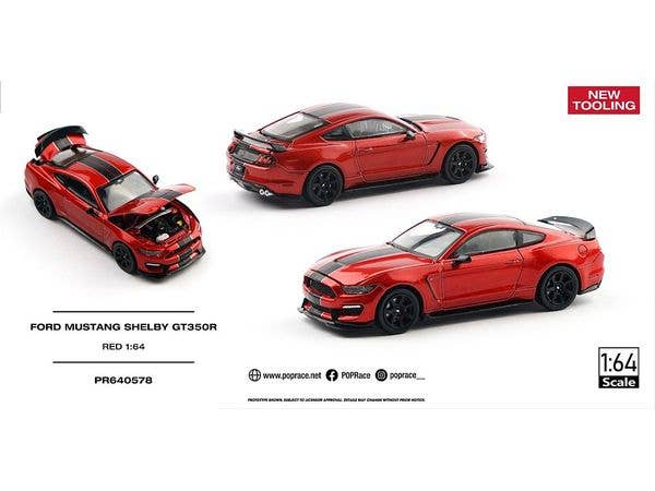 FORD MUSTANG SHELBY GT350R RACE RED