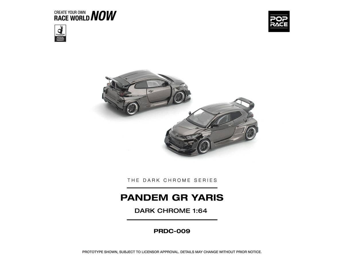 PANDEM GR YARIS DARK CHROME