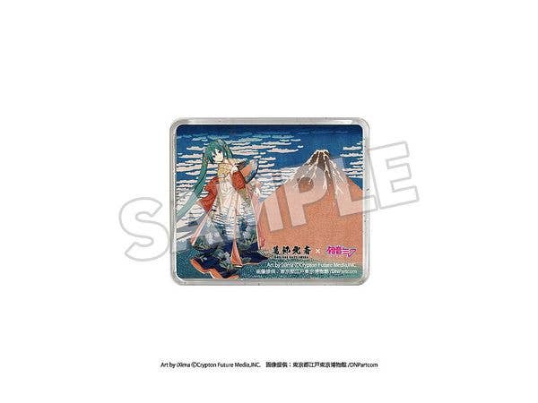 Katsushika Hokusai x Hatsune Miku 3D Magnet: Thirty-six Views of Mount Fuji Fine Wind, Clear Morning
