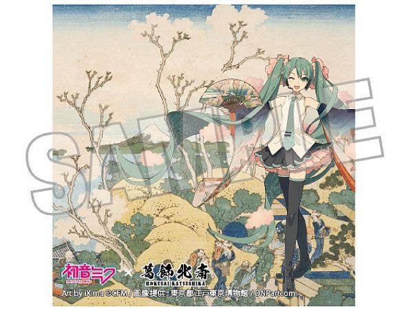 Hatsune Miku x Katsushika Hokusai iXima Sticker Shinagawa Gotenyama on the Tokaido