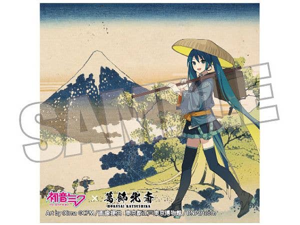 Hatsune Miku x Katsushika Hokusai iXima Sticker Inume Pass in Kai Province