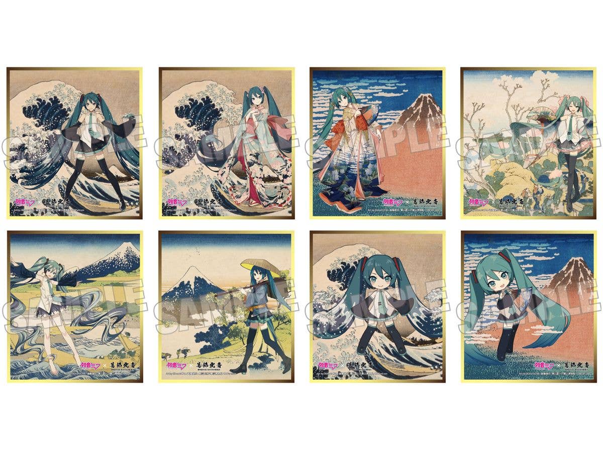Hatsune Miku x Katsushika Hokusai iXima Shikishi 1Box 8pcs