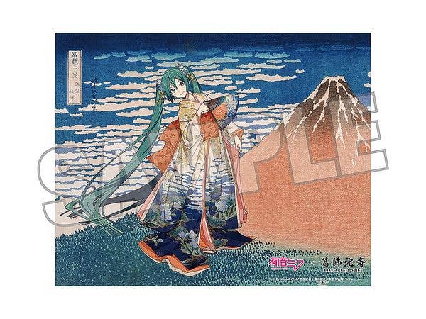 Hatsune Miku x Katsushika Hokusai iXima Canvas Art Fine Wind, Clear Morning