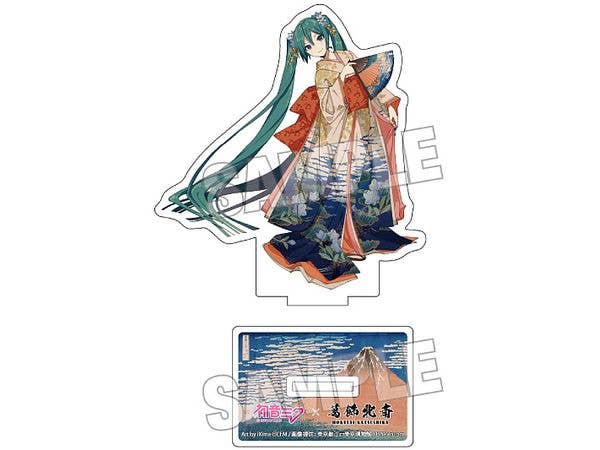 Hatsune Miku x Katsushika Hokusai iXima Die-Cut Acrylic Stand Fine Wind, Clear Morning