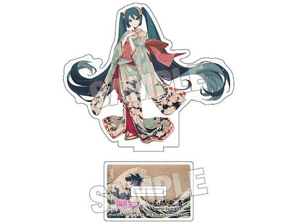 Hatsune Miku x Katsushika Hokusai iXima Die-Cut Acrylic Stand The Great Wave off Kanagawa (Kimono)