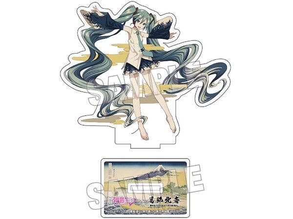 Hatsune Miku x Katsushika Hokusai iXima Die-Cut Acrylic Stand Tago Bay at Ejiri on the Tokaido