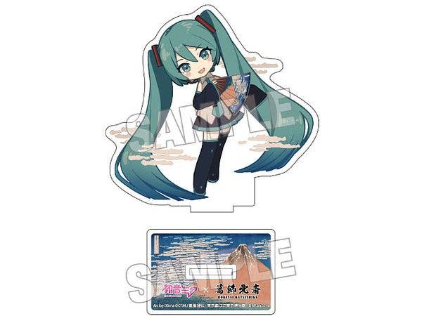 Hatsune Miku x Katsushika Hokusai iXima Die-Cut Acrylic Stand Fine Wind, Clear Morning (Chibi)
