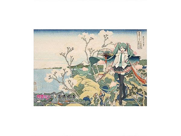 Hatsune Miku x Katsushika Hokusai iXima Postcard Shinagawa Gotenyama on the Tokaido