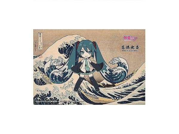 Hatsune Miku x Katsushika Hokusai iXima Postcard The Great Wave off Kanagawa (Chibi Character)