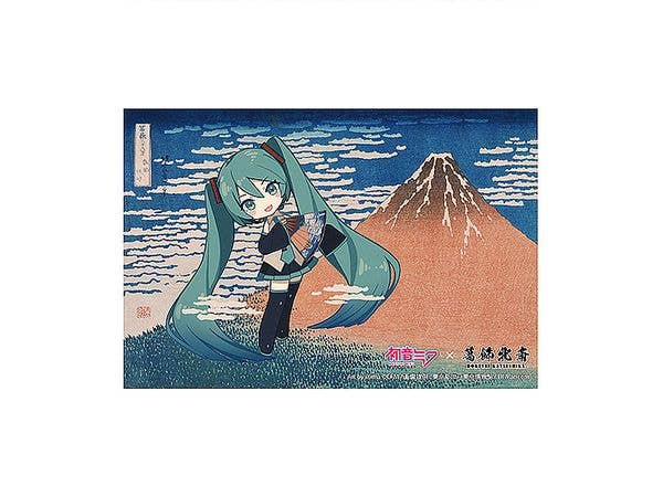Hatsune Miku x Katsushika Hokusai iXima Postcard Fine Wind, Clear Morning (Chibi Character)