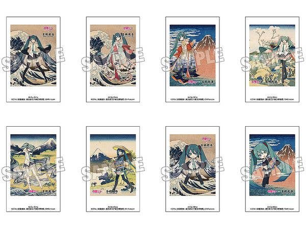 Hatsune Miku x Katsushika Hokusai iXima Instant Photo Card 1Box 8pcs