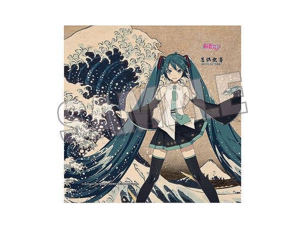 Hatsune Miku x Katsushika Hokusai iXima Hand Towel The Great Wave off Kanagawa