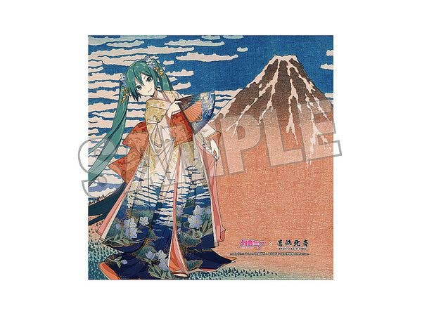 Hatsune Miku x Katsushika Hokusai iXima Hand Towel Fine Wind, Clear Morning