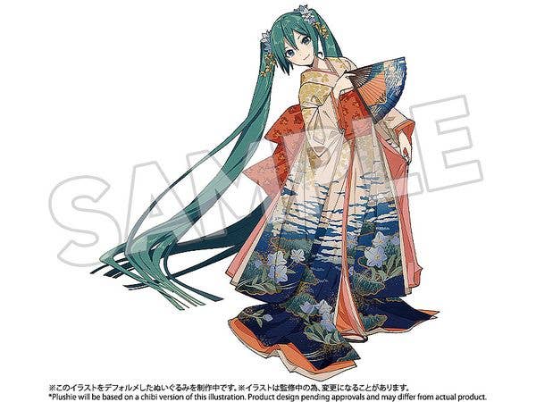 Hatsune Miku x Katsushika Hokusai Plushie Mountain