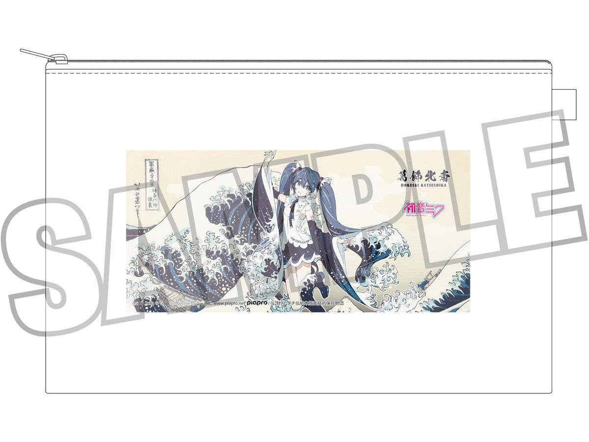 Katsushika Hokusai x Hatsune Miku by Rella Pouch Hatsune Miku The Great Wave off Kanagawa