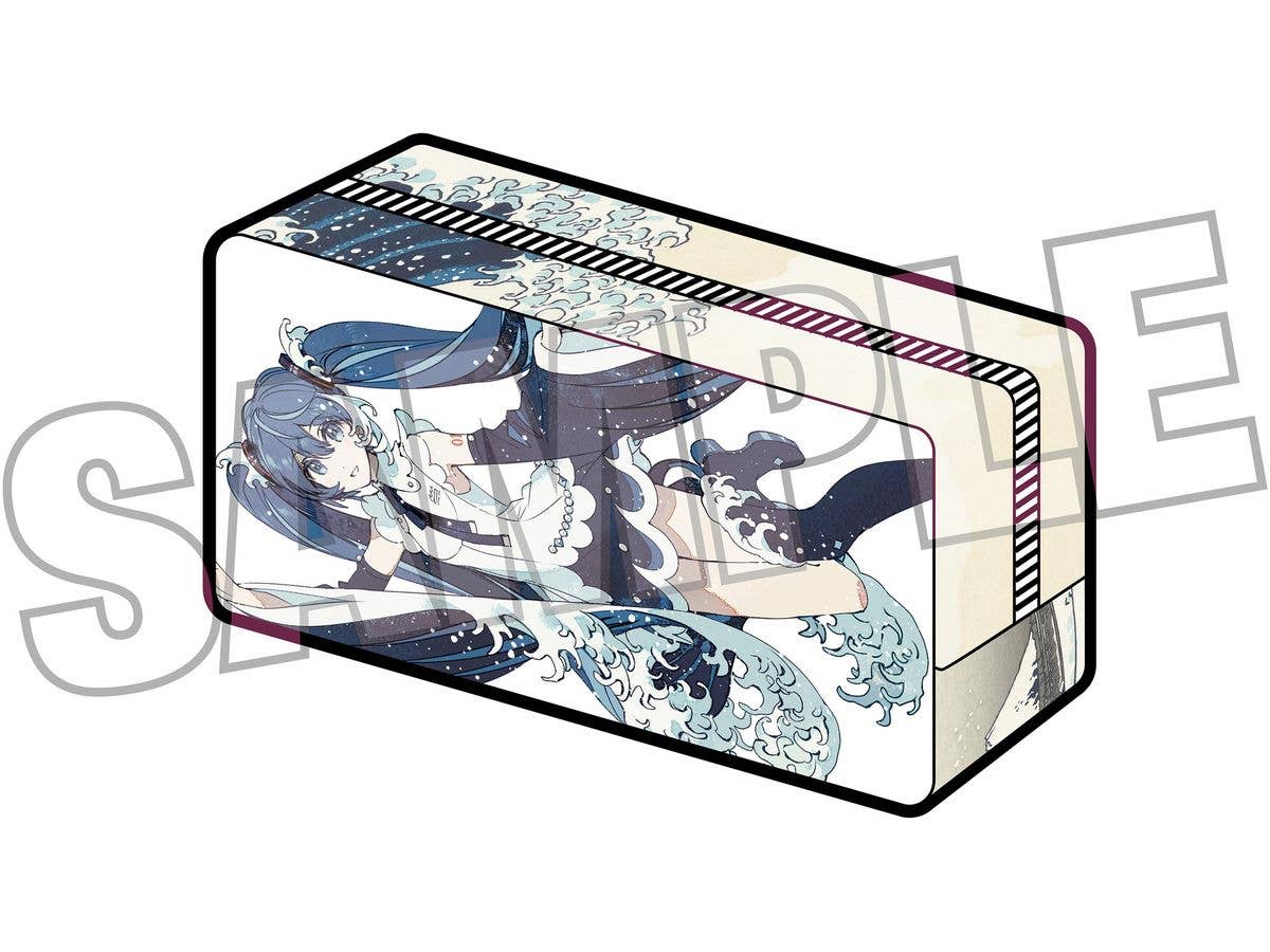 Katsushika Hokusai x Hatsune Miku by Rella Clear Pen Pouch Hatsune Miku The Great Wave off Kanagawa