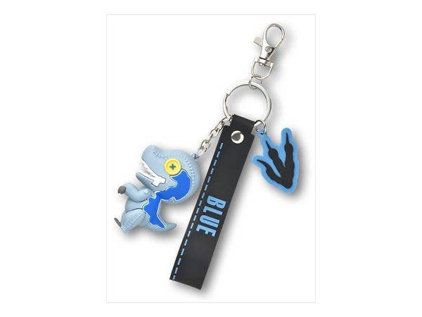 Jurassic World: Cutie1 Velociraptor Blue RubberKeychain