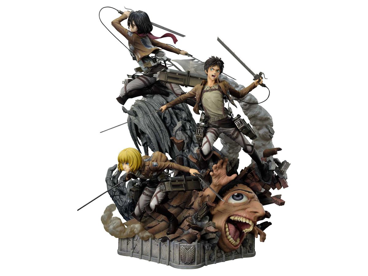 Ultimate Premium Masterline Attack on Titan Eren, Mikasa, Armin