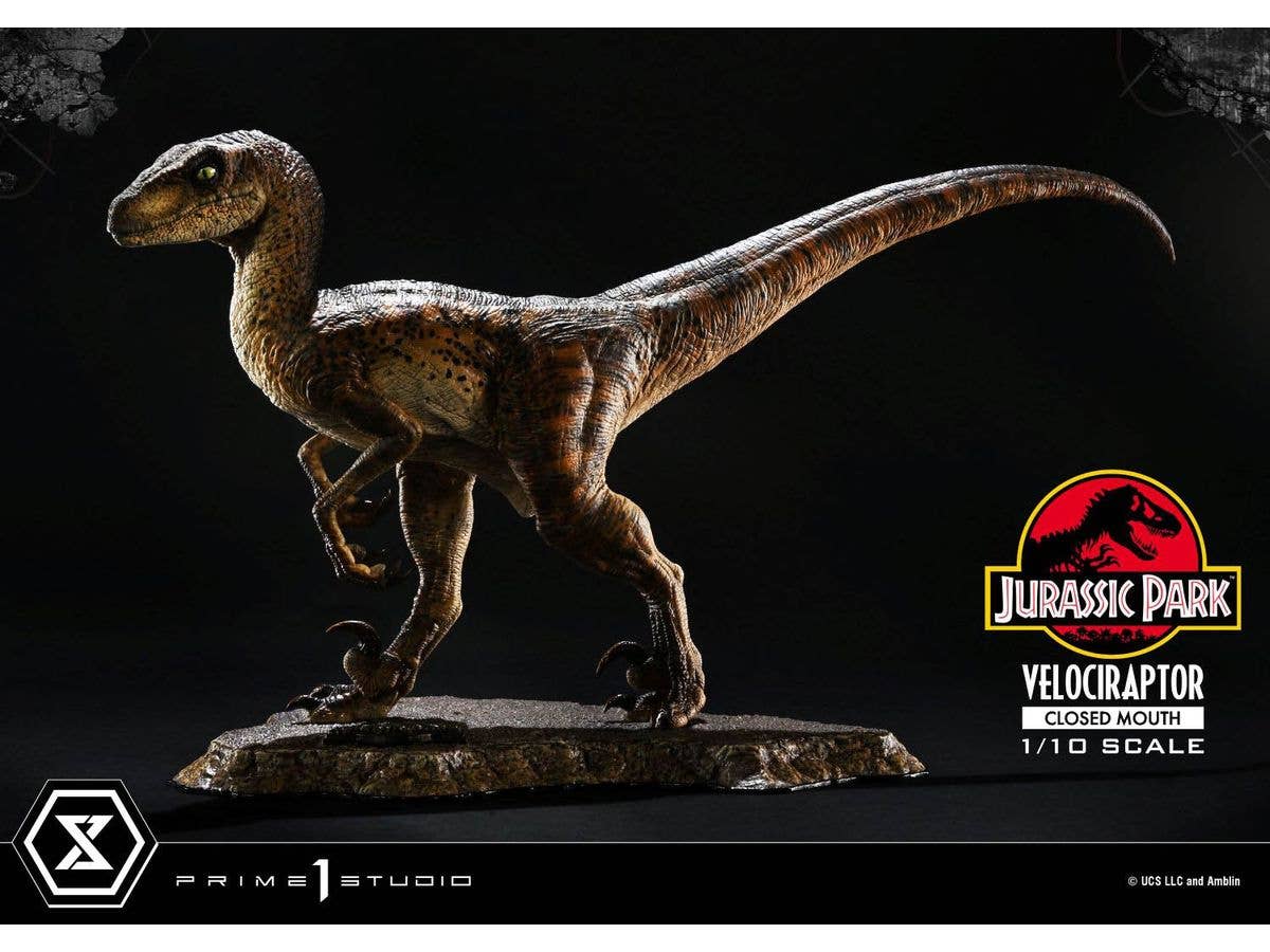 Prime Collectable Figure Jurassic Park: Velociraptor Closed Mouth