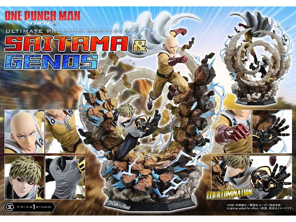 Ultimate Premium Masterline One Punch Man Saitama & Genos