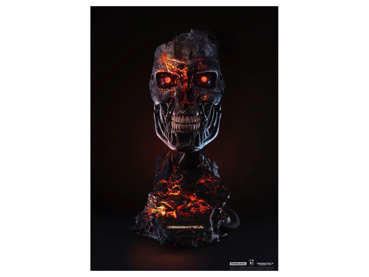 Terminator 2: Judgment Day T-800 End Skeleton Life Size Art Mask Battle Damage Ver.