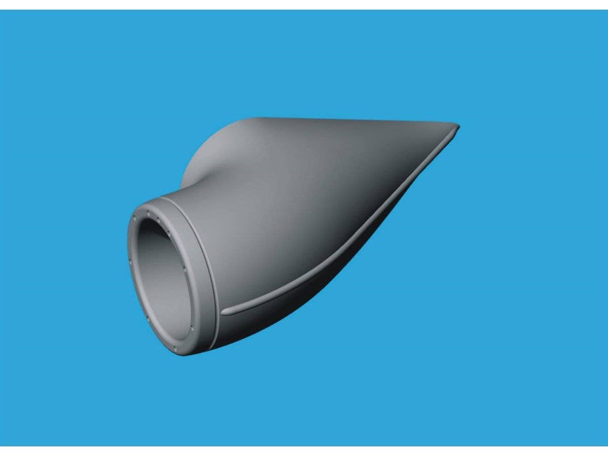 Bf 109G-2/4/6 air intake (for REVELL)