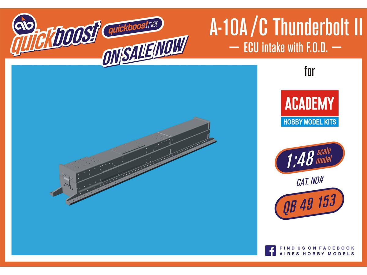 A-10A/C Thunderbolt II ECU intake with FOD (For. Academy)