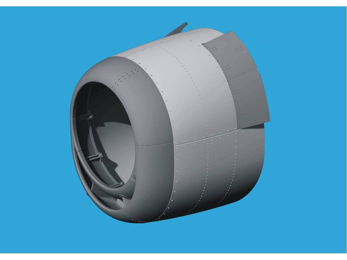 F6F-5 Hellcat cowling and cooling flaps (opened)