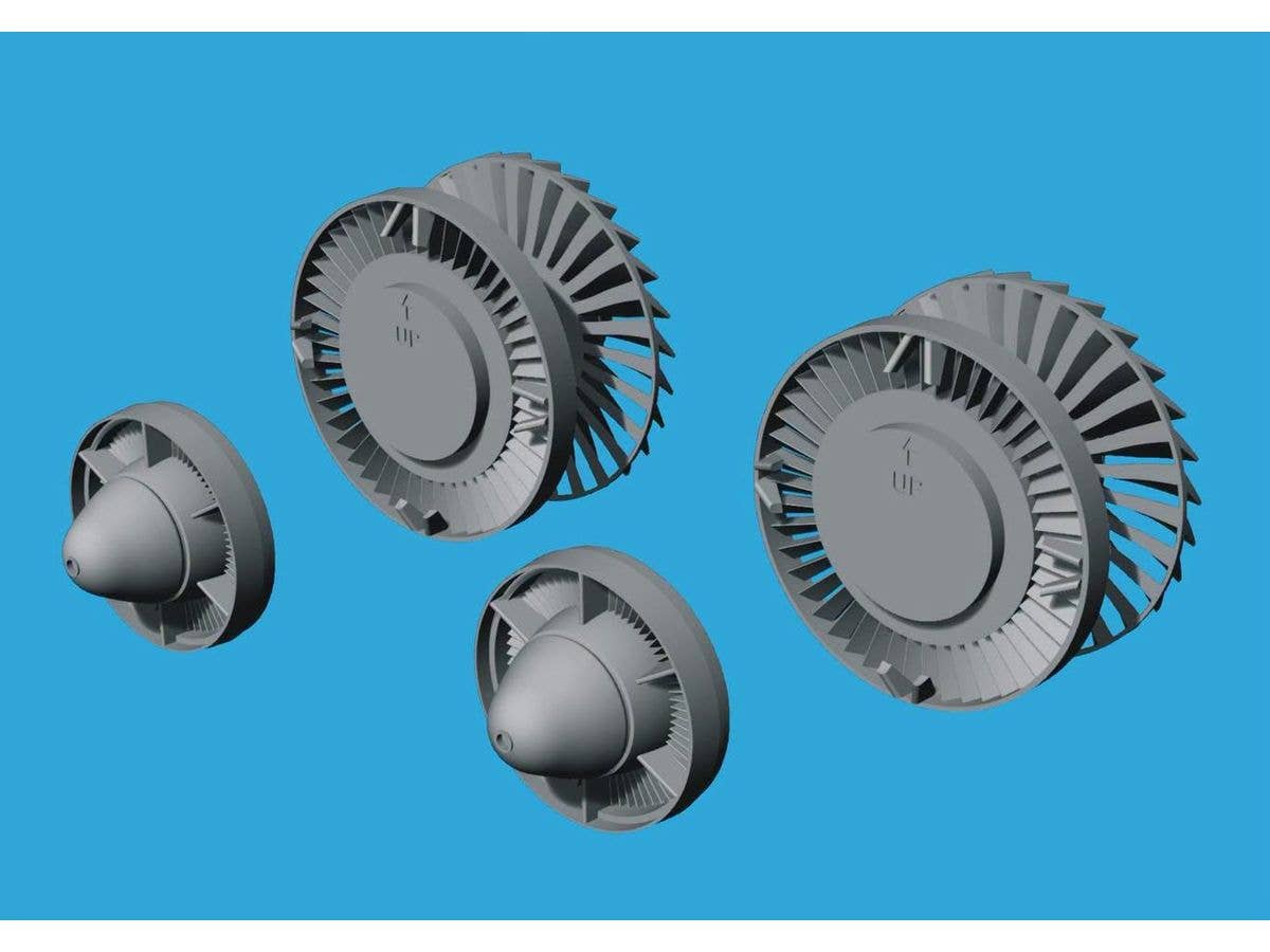 S-3 Viking detailed fan & exhaust turbine (for ITALERI/ESCI/AMT/ERLT)