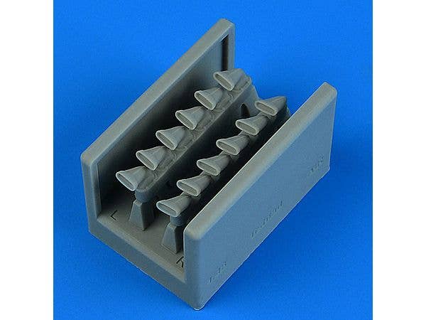 Spitfire Mk.IXe/TR.9 fishtail exhaust (for AIRFIX)