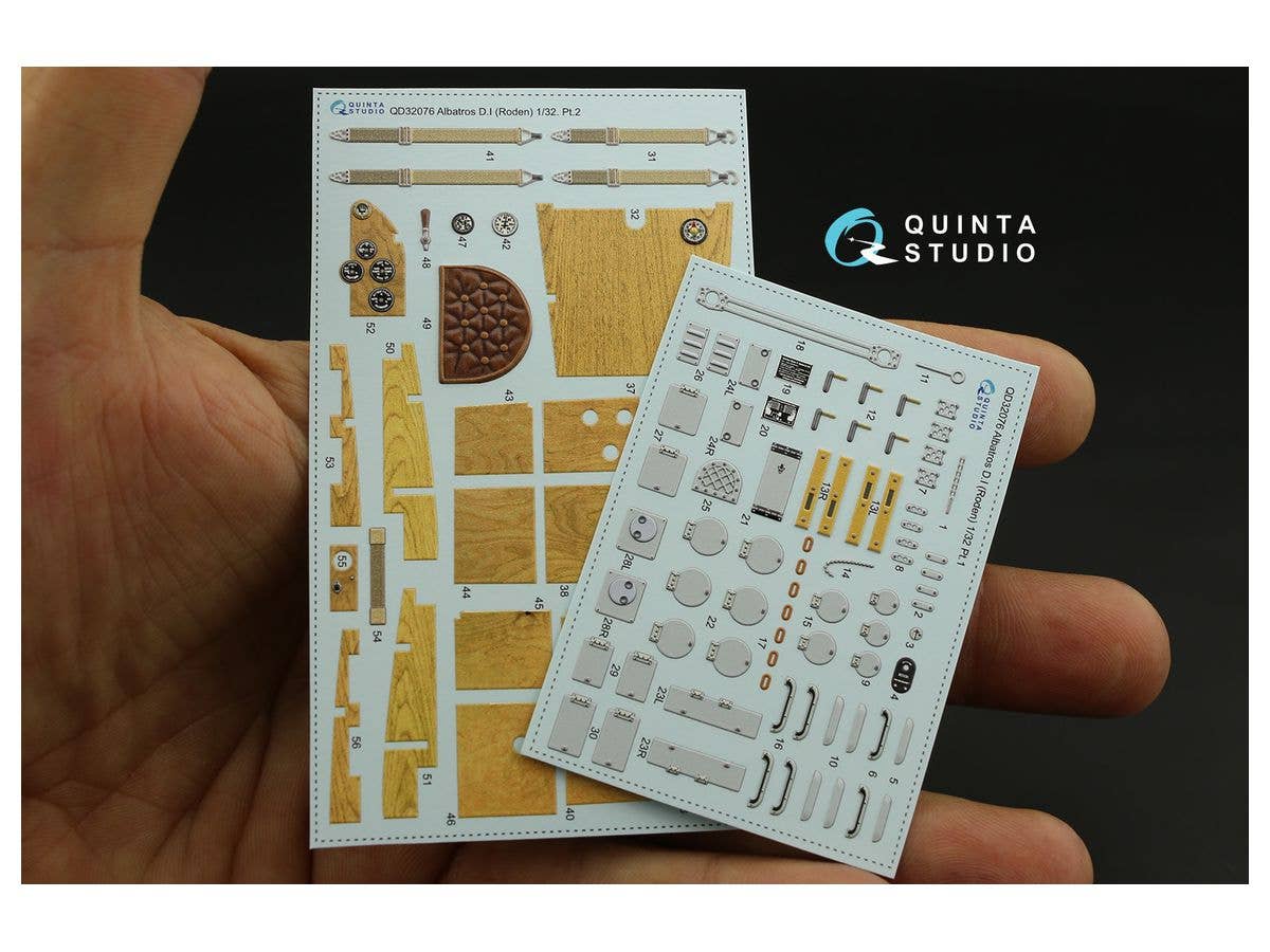 Albatros D.I 3D-Printed & coloured Interior on decal paper for Roden kit