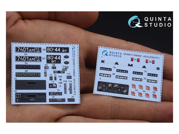 KAMAZ 4310 3D-Printed Color Decal for ICM kit