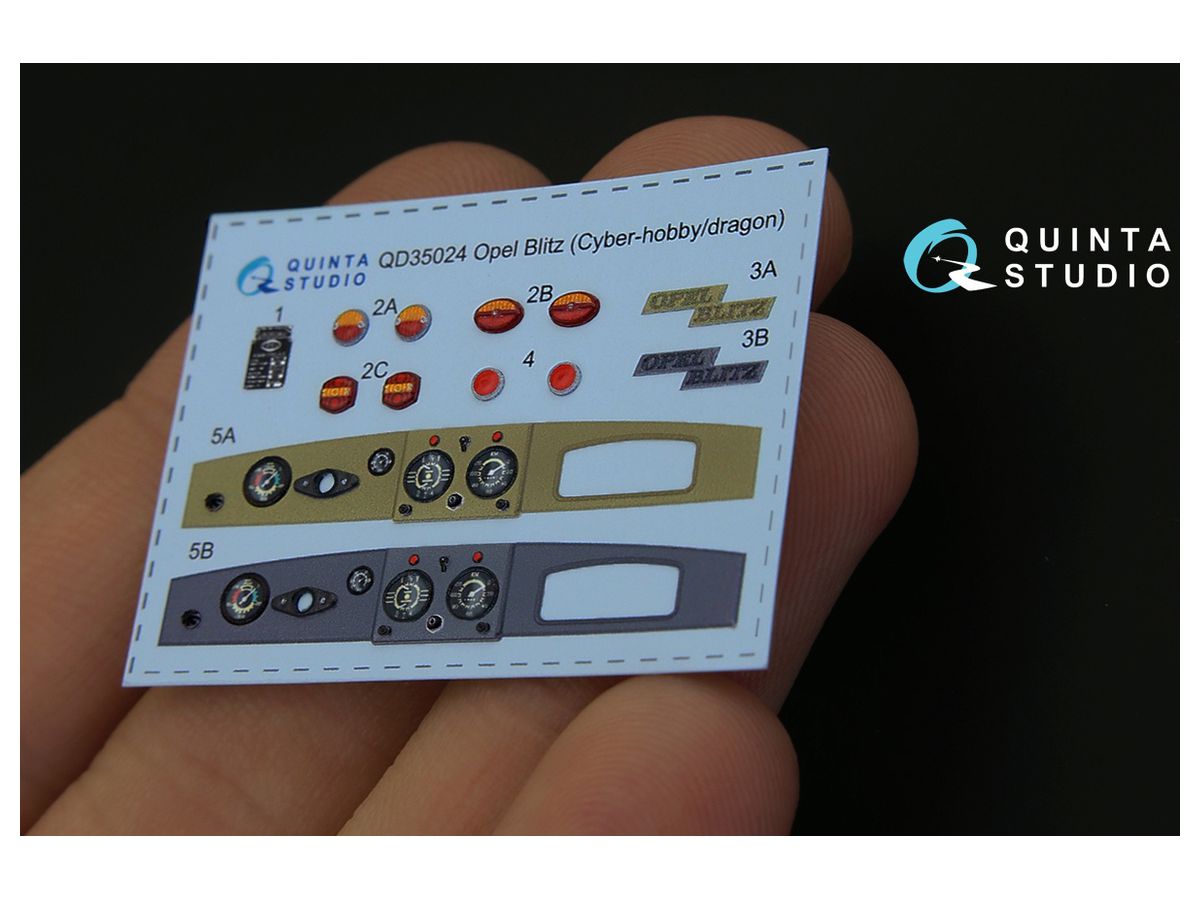 Opel Blitz 3D-Printed Color Decal for Cyber-hobby/Dragon kit