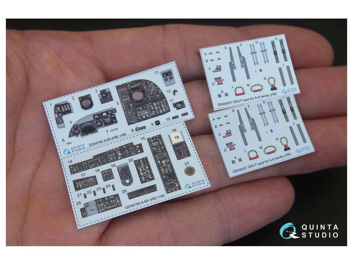 A-6A Intruder 3D-Printed & coloured Interior on decal paper for HobbyBoss kit