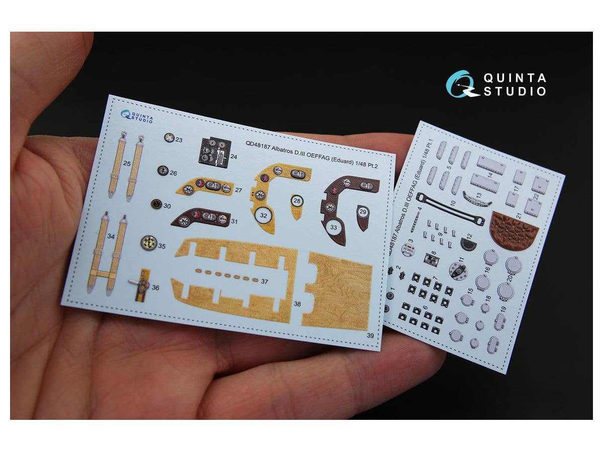 Albatros D.III OEFFAG 3D-Printed & coloured Interior on decal paper for Eduard kit