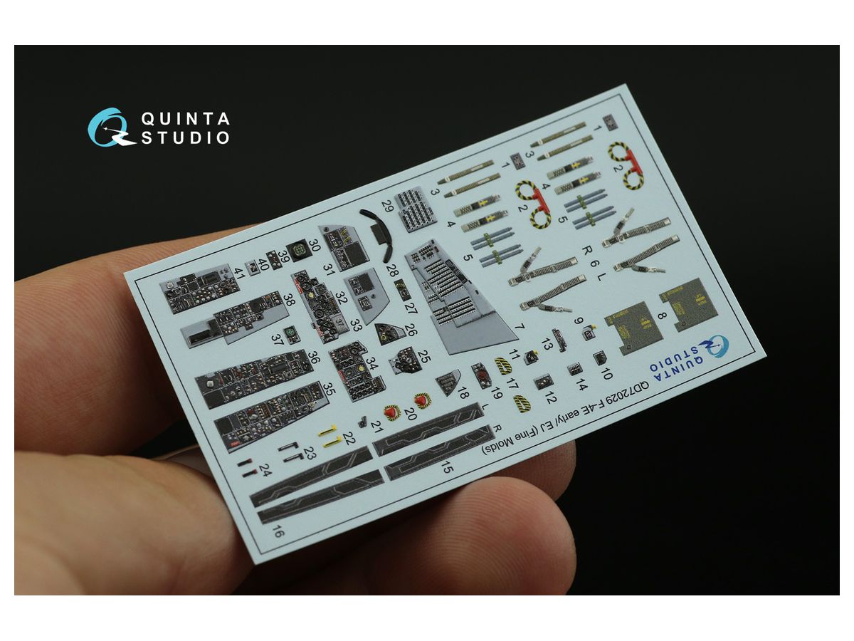 F-4E early/F-4EJ 3D-Printed & coloured Interior on decal paper (for FineMolds kit)