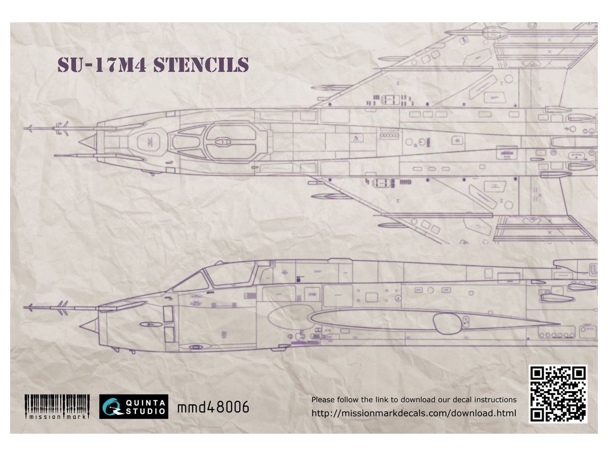 Decal Su-17M4 stencil