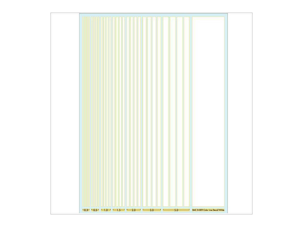 Color Line Decal White