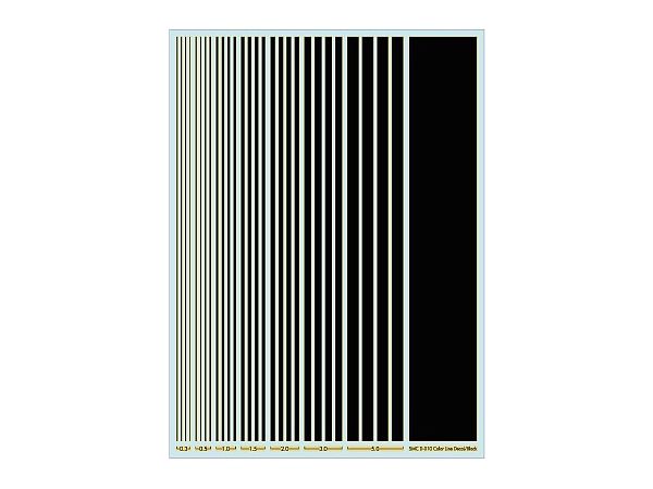 Color Line Decal Black