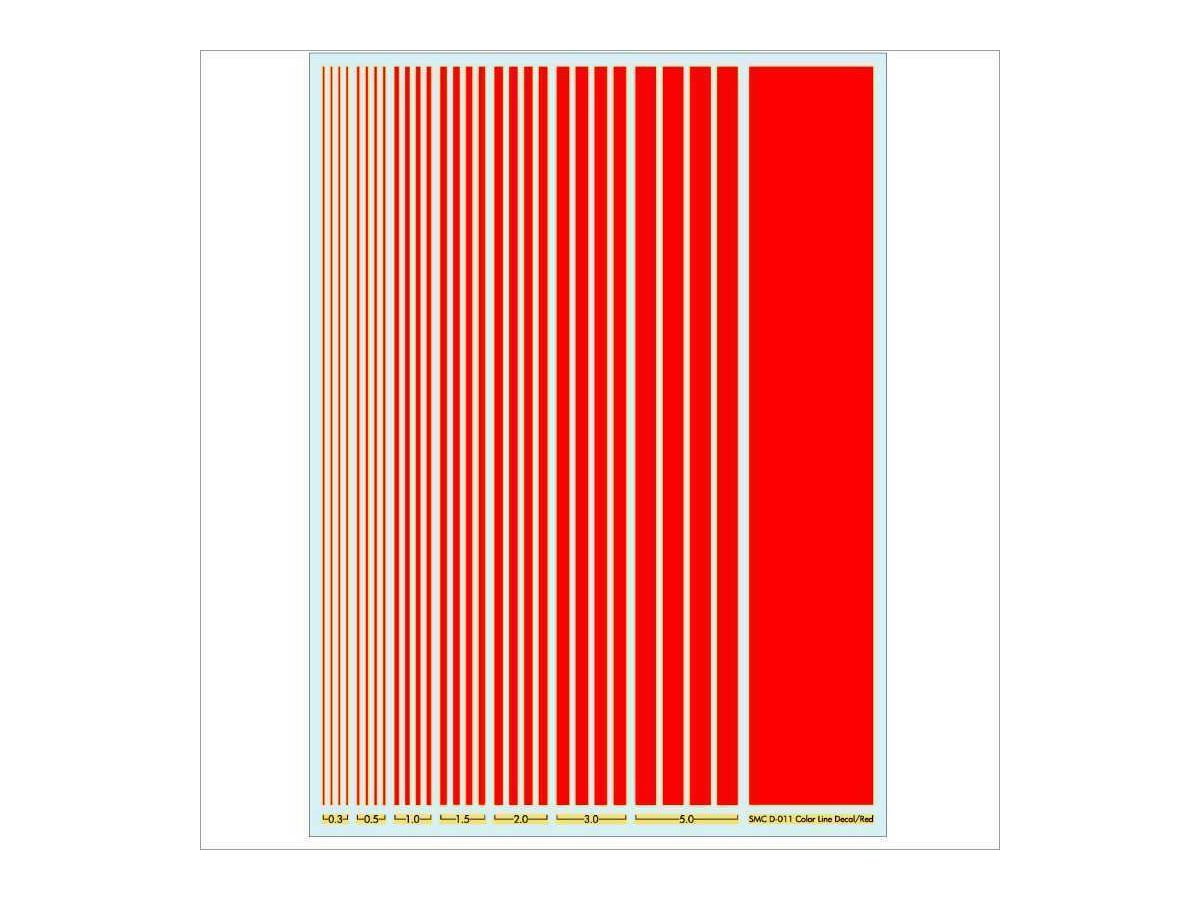Color Line Decal Red