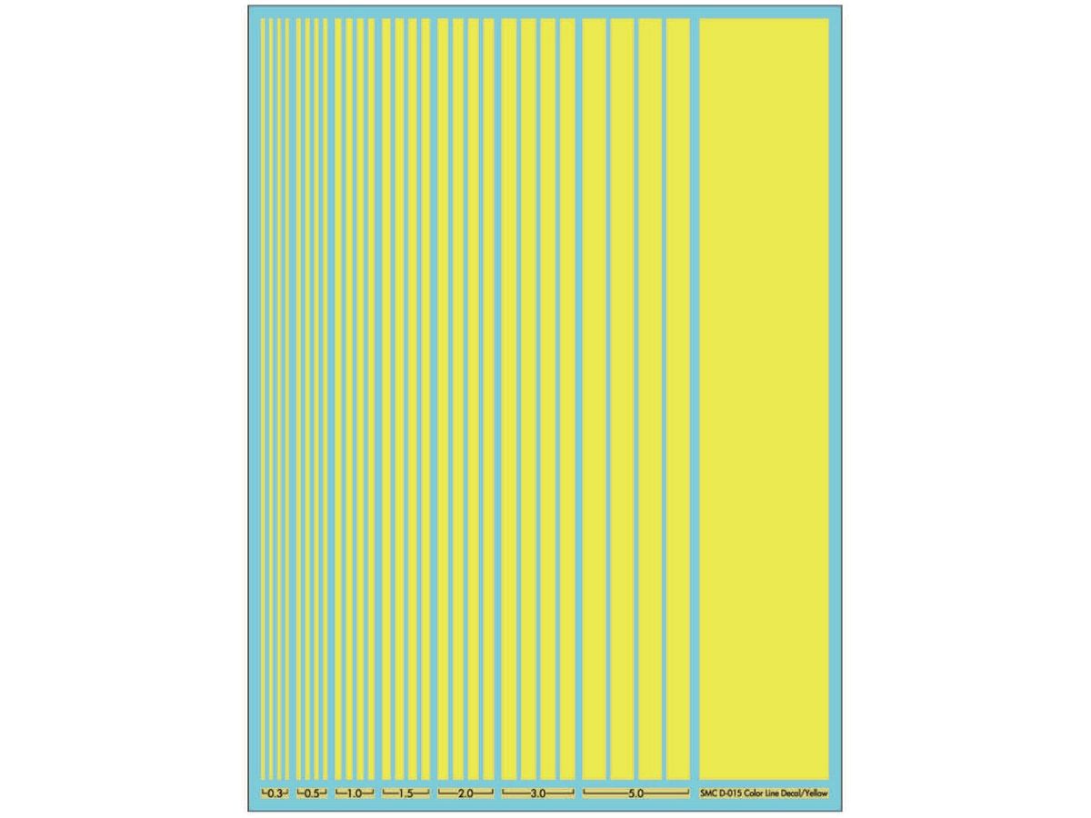 Color Line Decal Yellow