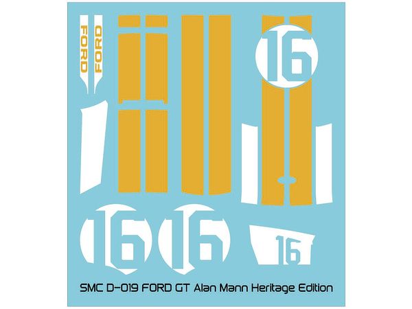 FORD GT Alan Mann Heritage Edition Decal for T