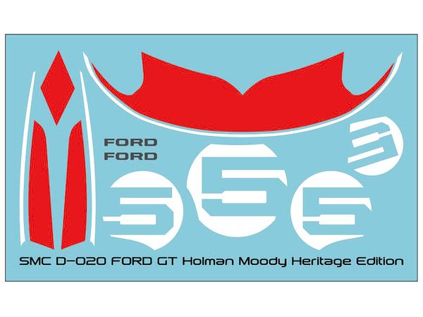 FORD GT Holman Moody Heritage Edition Decal for T