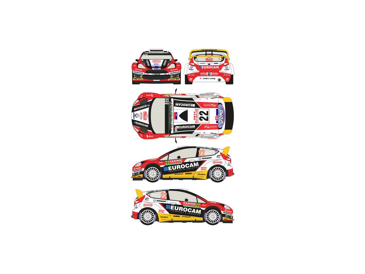 Ford Fiesta WRC #22 Rally Montecarlo 2014 (For Belkits)
