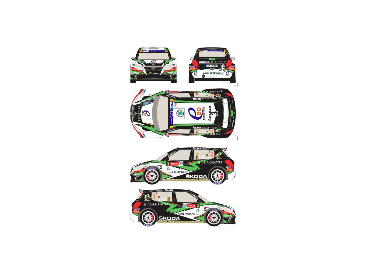 Skoda Fabia S2000 #3 Rally Geko Ypres 2014 (For Belkits)