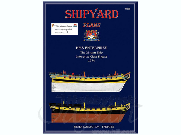 HMS Enterprise 28-Gun Enterprise-Class Frigate 1774 Limited Edition (150 copies)