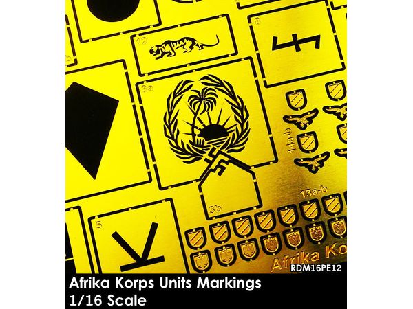 WWII German African Corps (DAK) Troop Insignia Template